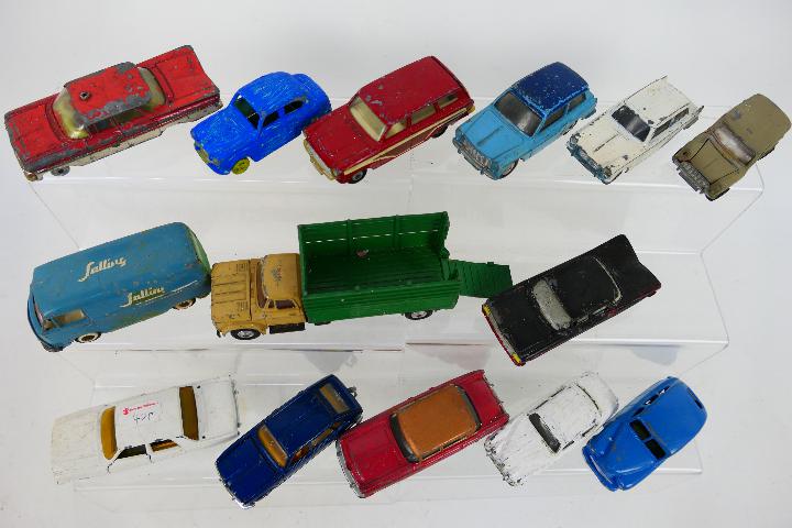 Spot-On - Dinky Toys - Corgi Toys - Tekno - An unboxed collection of 14 playworn diecast model - Image 3 of 4