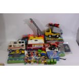 Playmobil, Warner Bros, Other - A mixed lot to include various loose Playmobil vehicles,