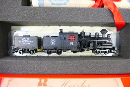 Rivarossi - A boxed HO gauge Heisler 3 truck steam locomotive in St Regis Paper Company livery #