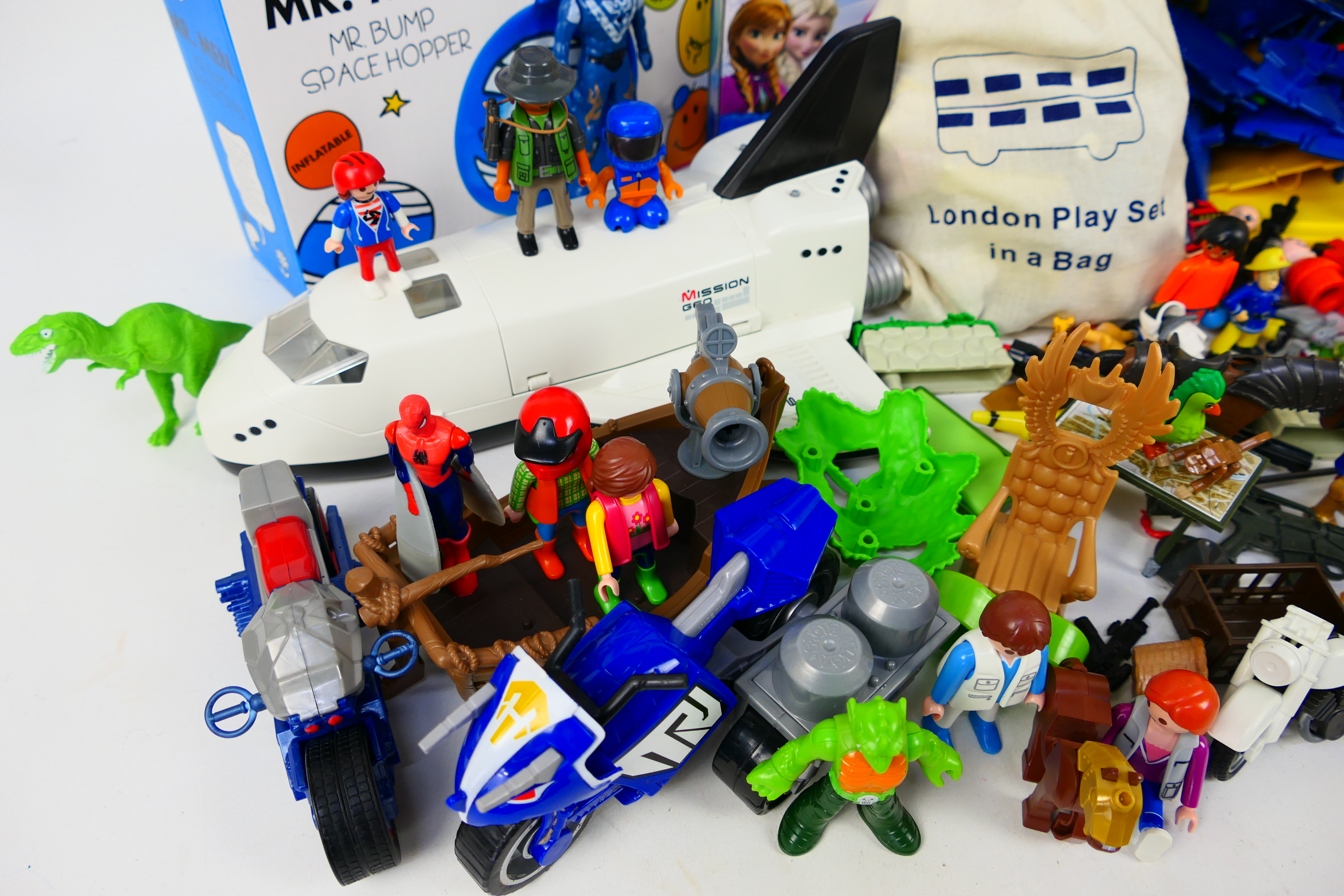 Mr Men - Frozen - Polydron - Playmobil - A collection of items including 3 x boxed space hoppers, - Image 3 of 3