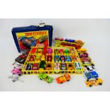 Matchbox - Dinky - Majorette - A 24 car Carry Case with 2 x trays and 24 x vehicles,