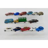 Spot-On - Dinky Toys - Corgi Toys - Tekno - An unboxed collection of 14 playworn diecast model