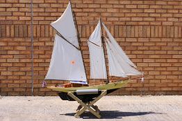 A radio controlled yacht 'Solitaire'.