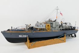 A radio controlled WW2 British Harbour Defence Motor Launch 'ML1383' .