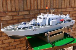 A radio controlled model Vosper Perkasa Motor Torpedo Boat 'HMS Kiwi'.