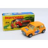Matchbox - A very unusual boxed Racing Mini # 29.