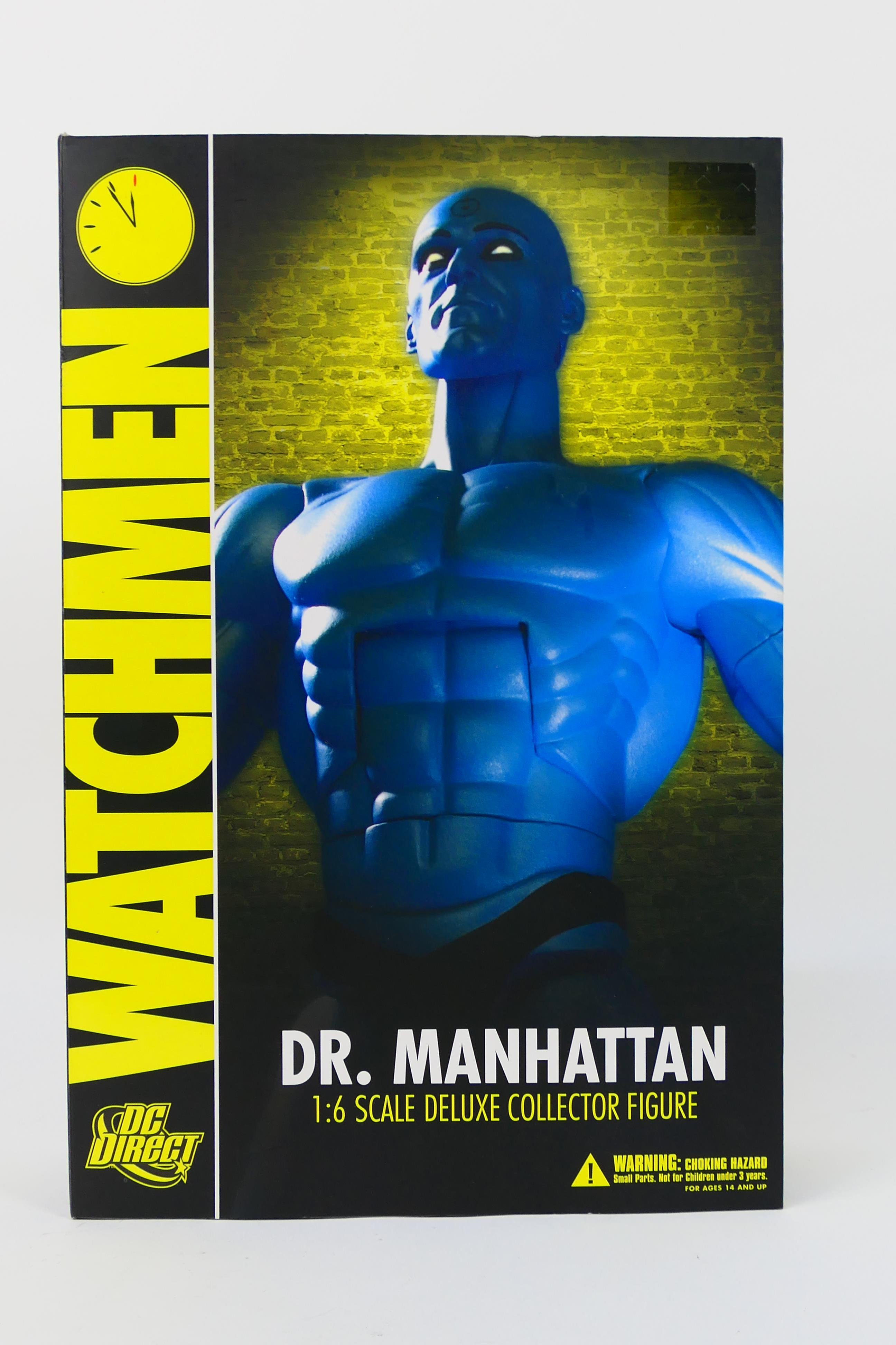 DC Direct - Watchmen - A boxed Dr. Manhattan deluxe fully poseable collector figure in 1:6 scale. - Image 4 of 5