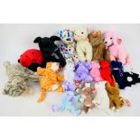 TY Beanie babies, buddies and similar - 18 TY Beanie buddies, babies and similar, with swing tags,