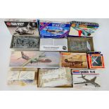 Airfix - Monogram- Bachmann - Matchbox - Others - Seven boxed plastic model aircraft kits with a