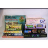 Subbuteo - MB Games - Vtech - Others - A boxed group of vintage games, a toy and puzzle.