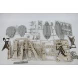 MPS - Airfix - Denys Fisher. A selection of loose parts and parts on sprues.