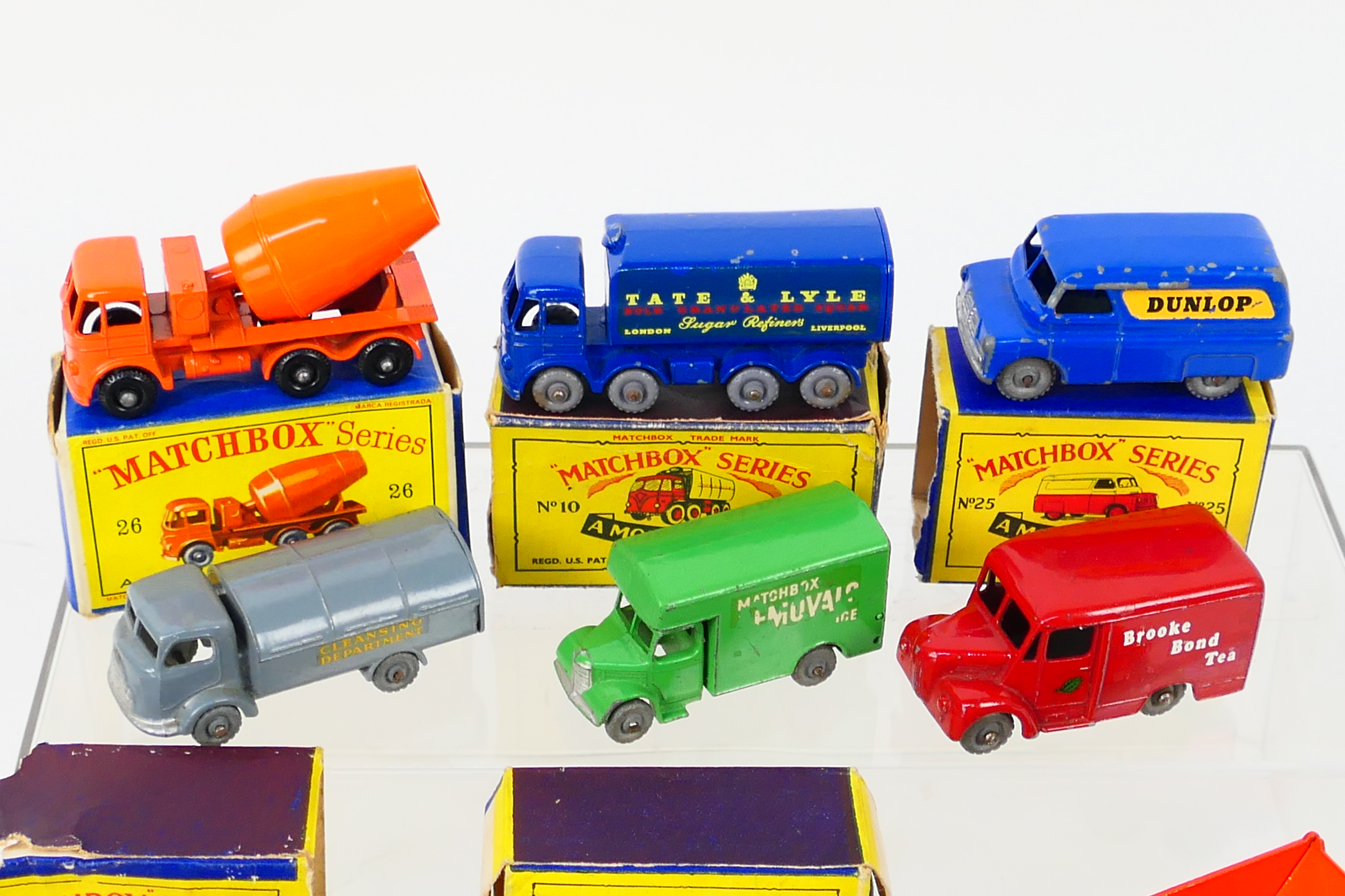 Matchbox - A collection of models including Ford Thames van in green # 59, Trojan van # 47, - Image 2 of 7