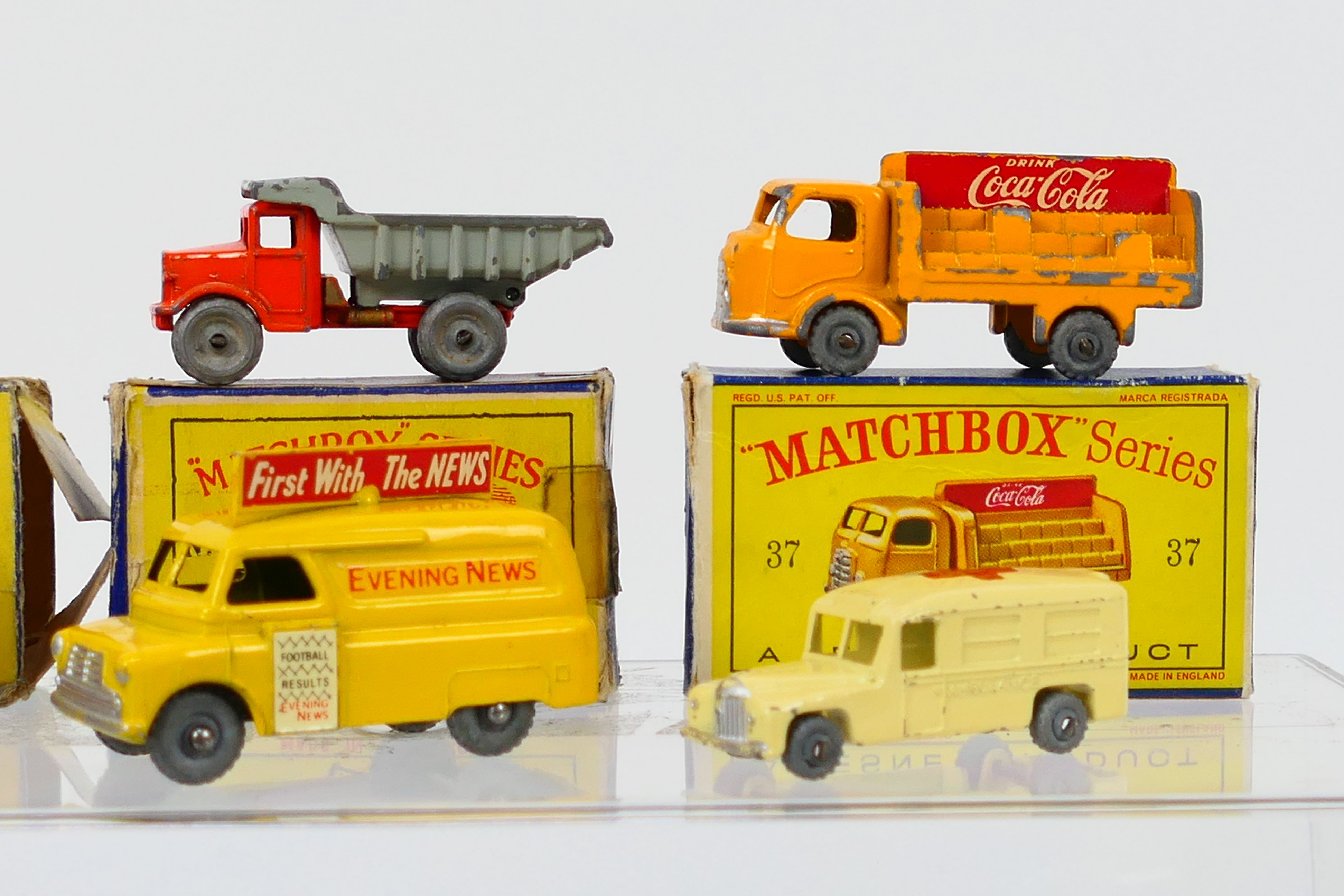 Matchbox - A collection including Commer pickup in red and grey # 50, Volkswagen van # 34, - Image 3 of 7