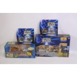 Star Wars - Galoob - Hasbro - Micro Machines - Four boxed Star Wars themed toys.