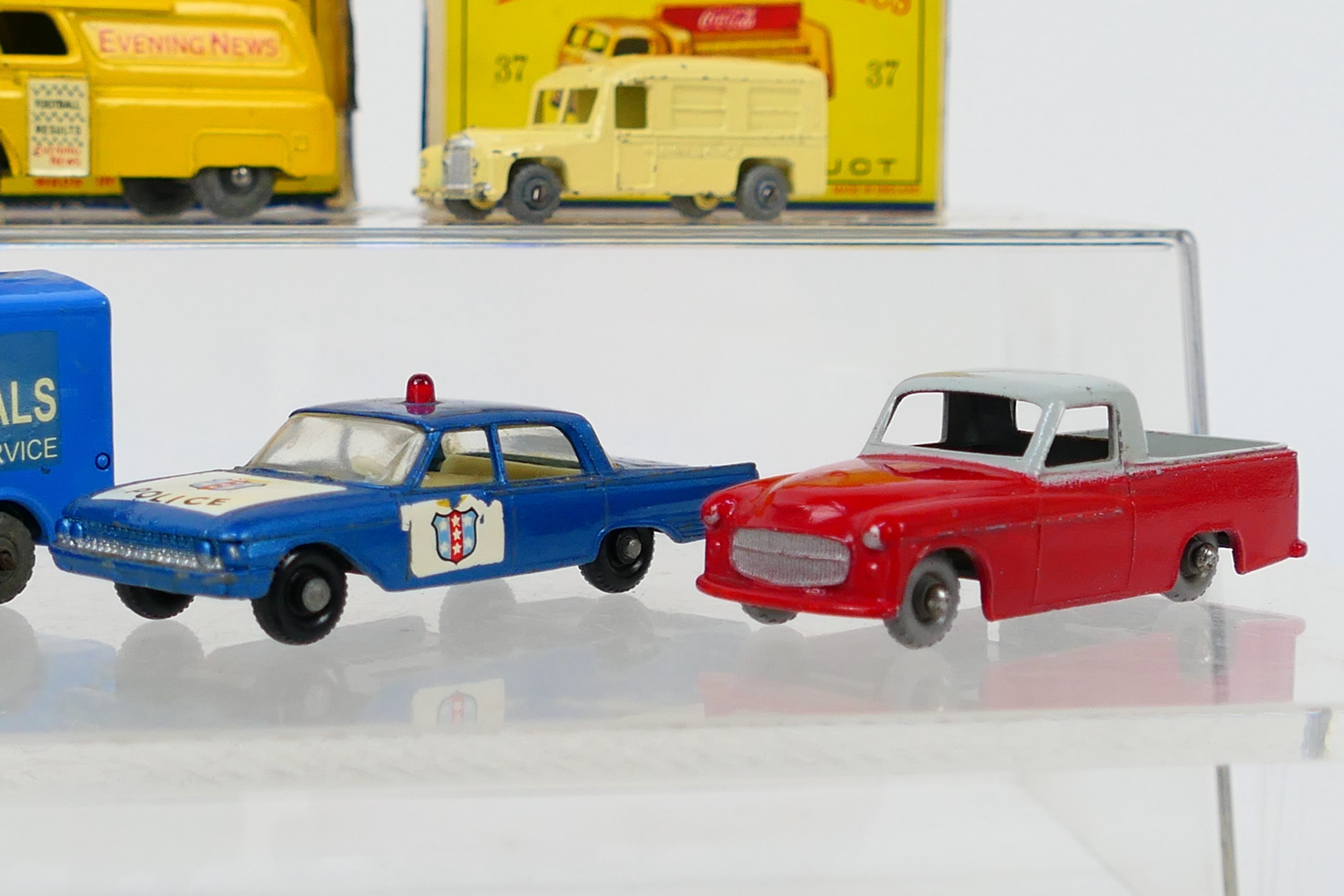 Matchbox - A collection including Commer pickup in red and grey # 50, Volkswagen van # 34, - Image 5 of 7