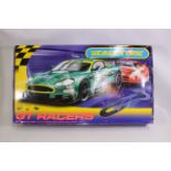 Scalextric - A boxed #C1180 Scalextric GT Racers set - Set parts appear in very good to mint
