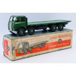 Dinky - A boxed Foden Flat Truck in the early colour scheme of green cab,