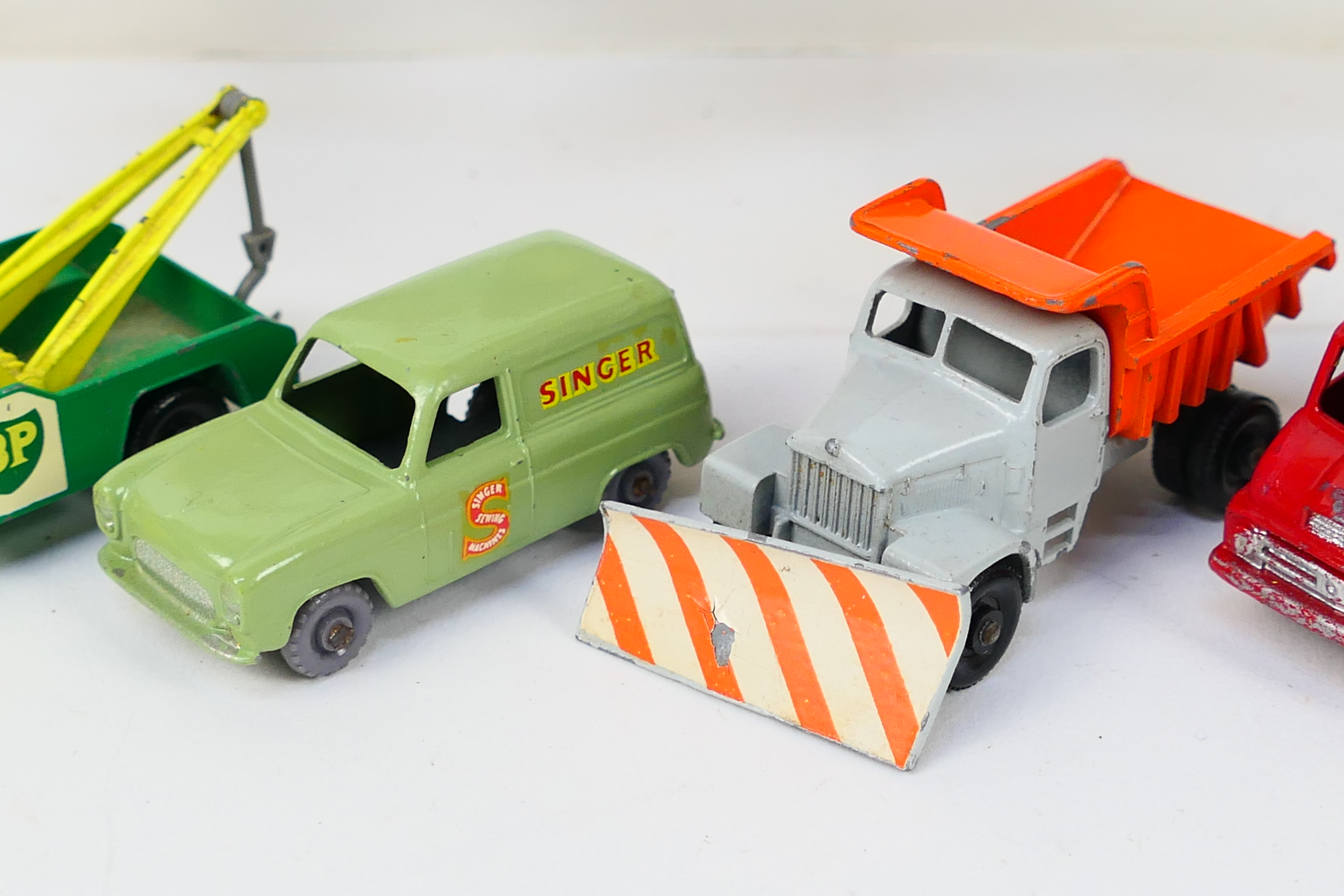 Matchbox - A collection of models including Ford Thames van in green # 59, Trojan van # 47, - Image 6 of 7