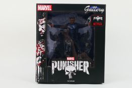 Diamond Select Toys - Marvel - A factory sealed 9 inch Punisher diorama sculpted by Rocco