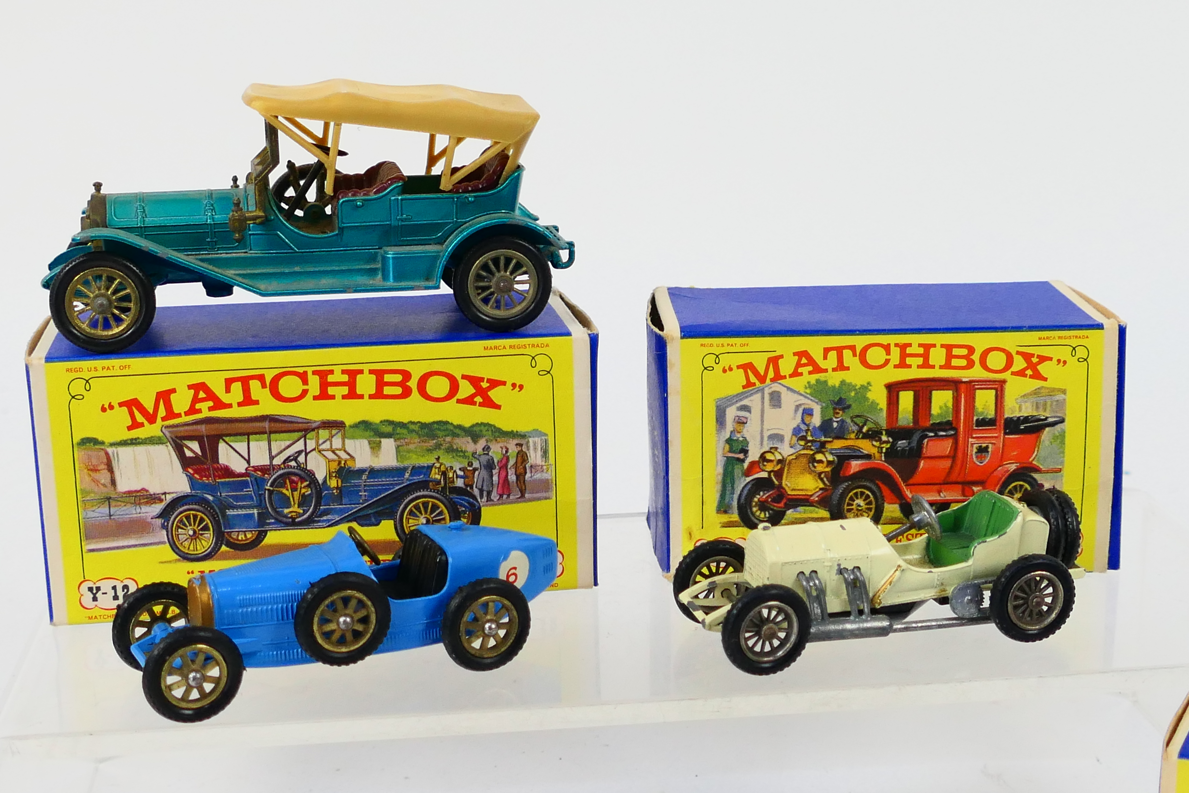 Matchbox - A collection of 5 x early Yesteryear models with three boxes including Bugatti T35 # 6, - Image 2 of 3
