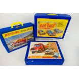 Matchbox - 3 x empty vintage 48 x car Carry Cases, two Matchbox branded, and one unbranded.