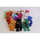 TY Beanie Babies- 21 x Beanie babies with swing tags - to include: The End, Teddy,