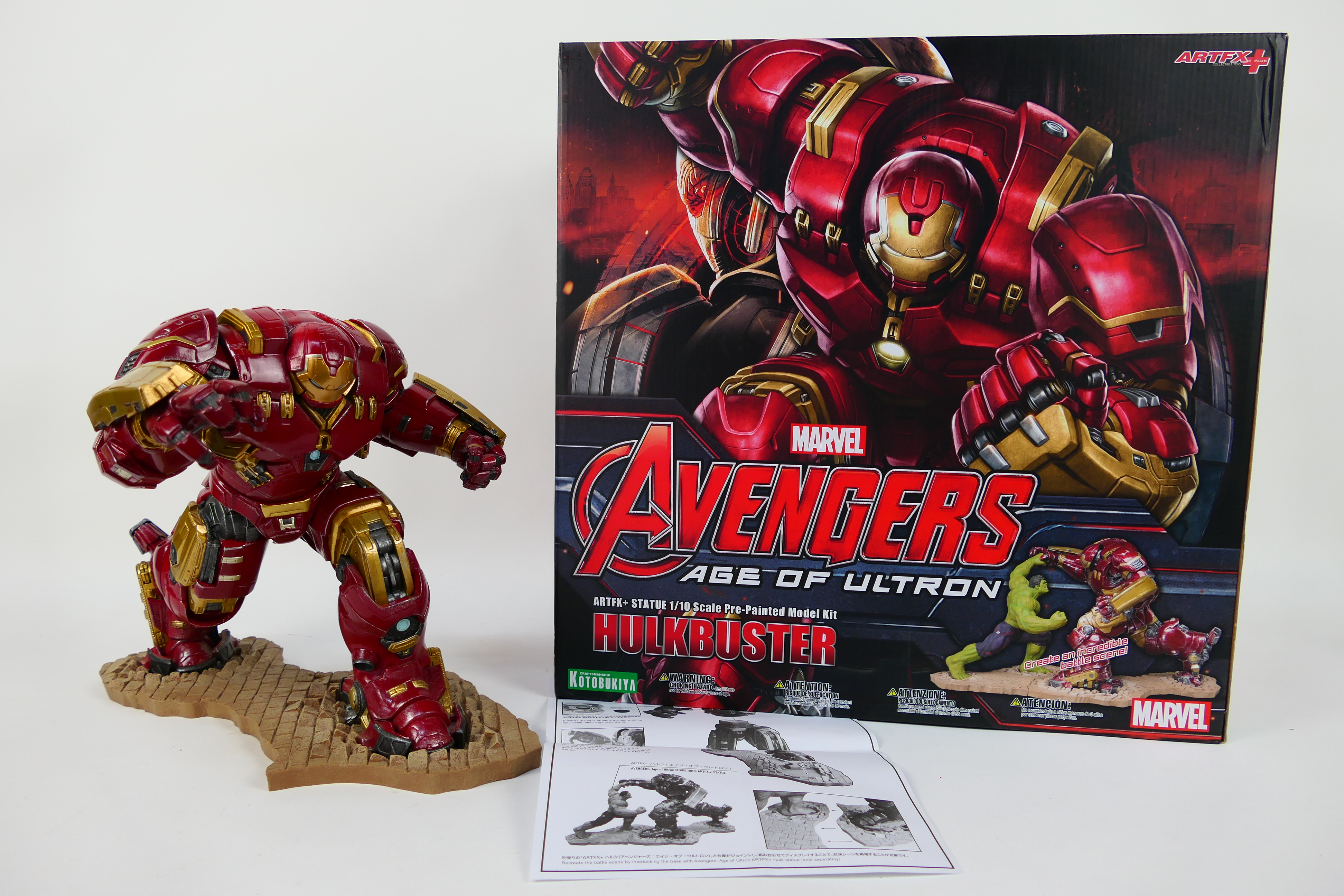 Kotobukiya - Marvel - A boxed Avengers Age Of Ultron Hulkbuster pre painted model kit statue in