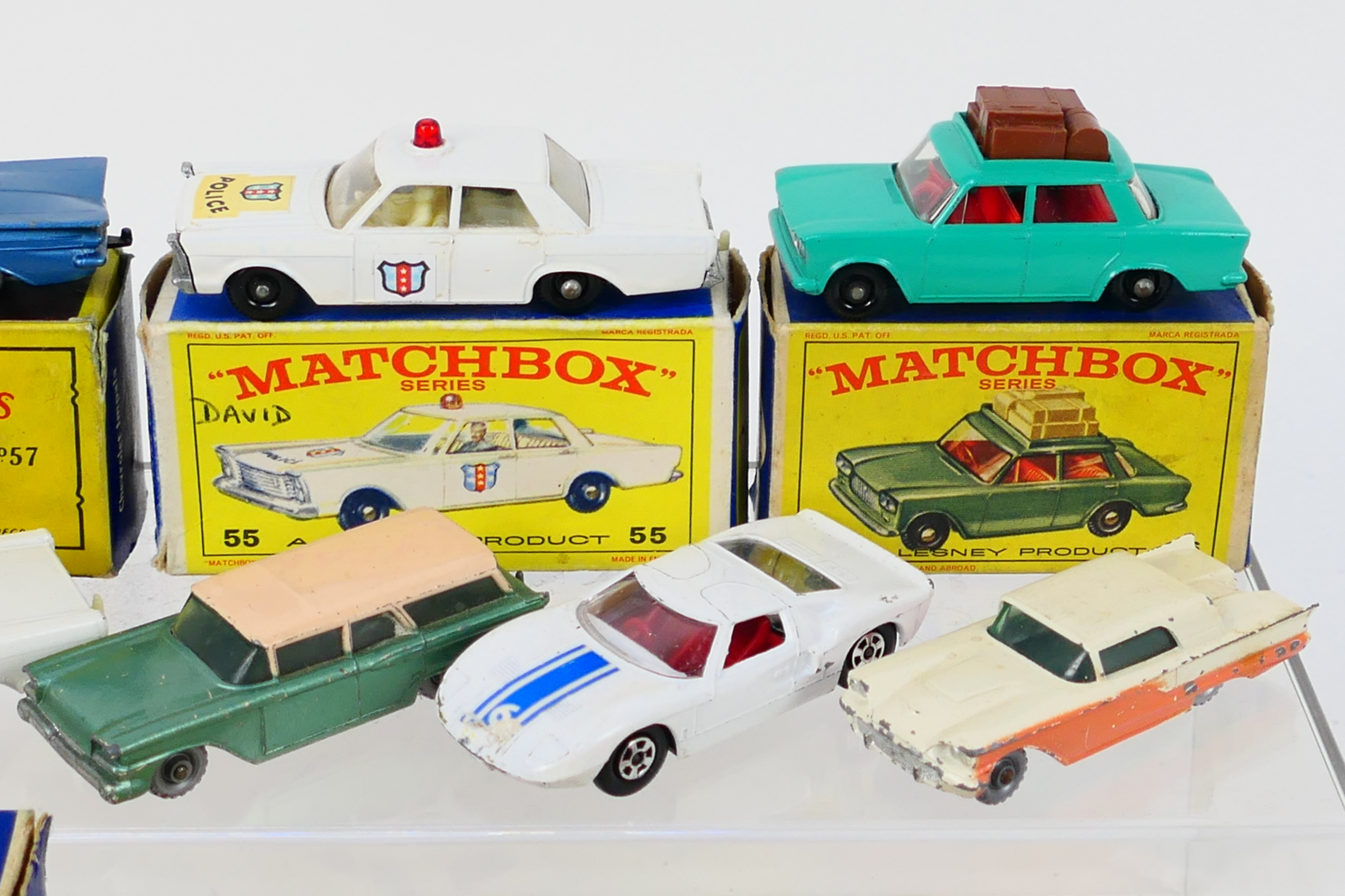 Matchbox - A group of models including Chevrolet Impala # 57, Fiat 1500 # 56, Ford Zephyr 6 # 33, - Image 3 of 7