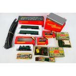 Hornby - Merit - Two boxed Hornby OO gauge locomotives with a quantity of boxed and unboxed rolling