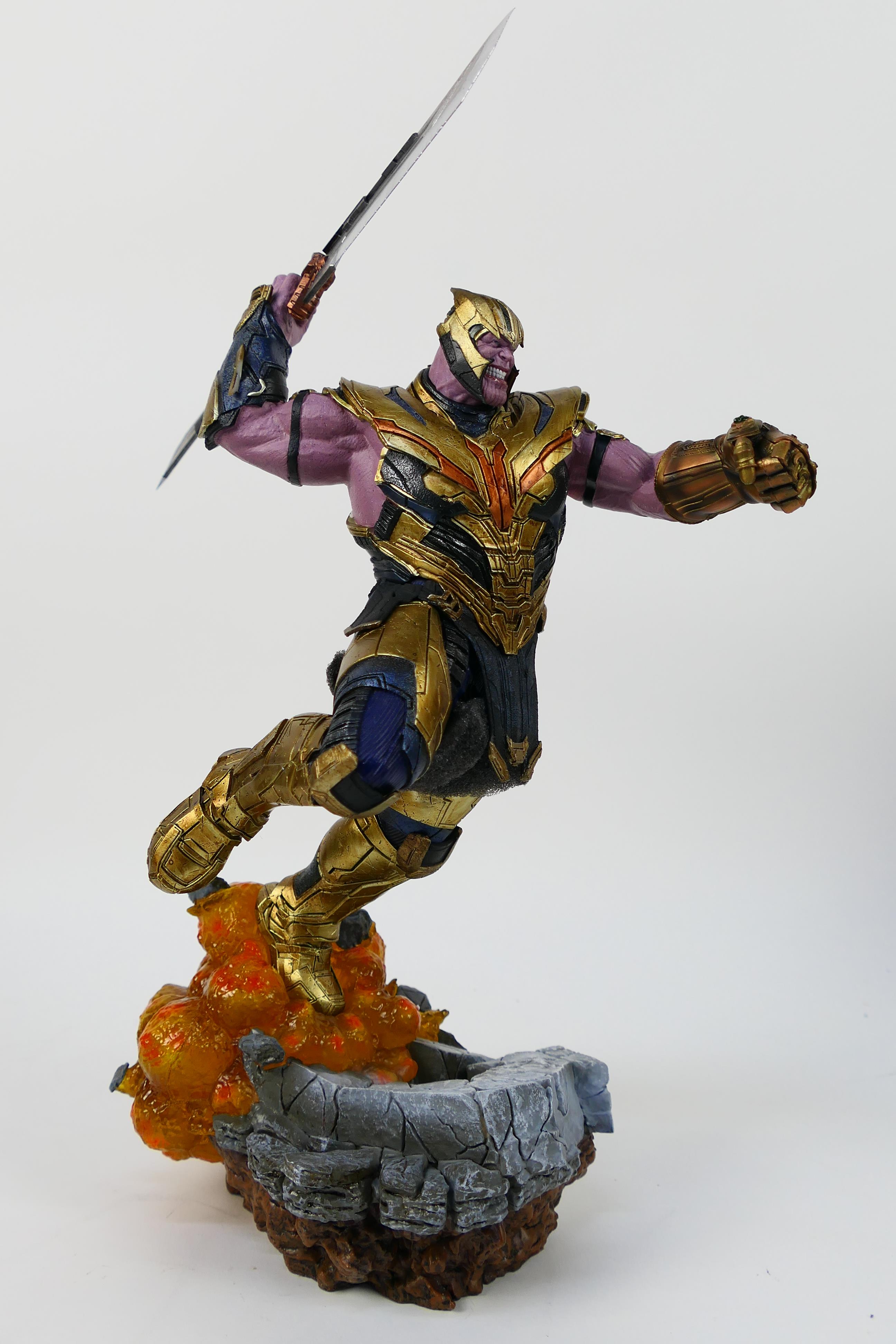 Marvel - Iron Studios - A limited edition BDS Deluxe Avengers Endgame Thanos statue in 1/10 scale. - Image 3 of 8