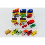 Matchbox - A collection of models including Ford Thames van in green # 59, Trojan van # 47,