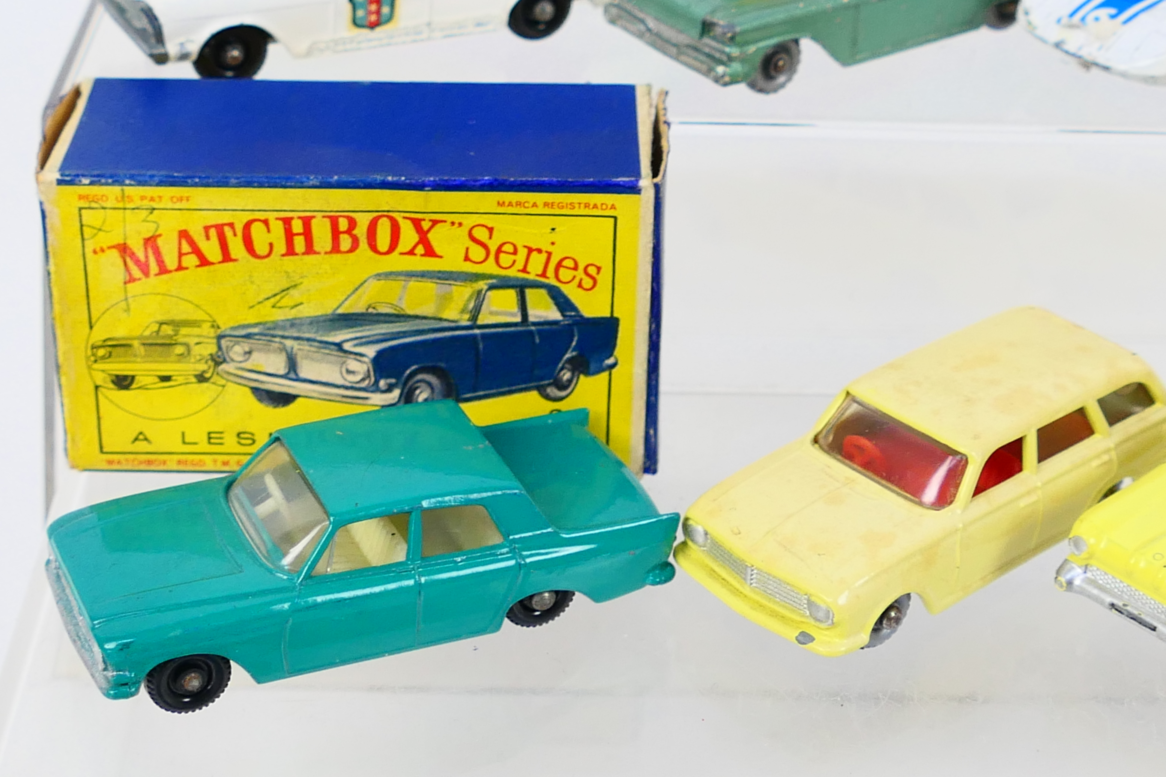 Matchbox - A group of models including Chevrolet Impala # 57, Fiat 1500 # 56, Ford Zephyr 6 # 33, - Image 4 of 7