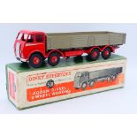 Dinky - A boxed Foden Diesel 8 Wheel Wagon in the early colour scheme of red cab,