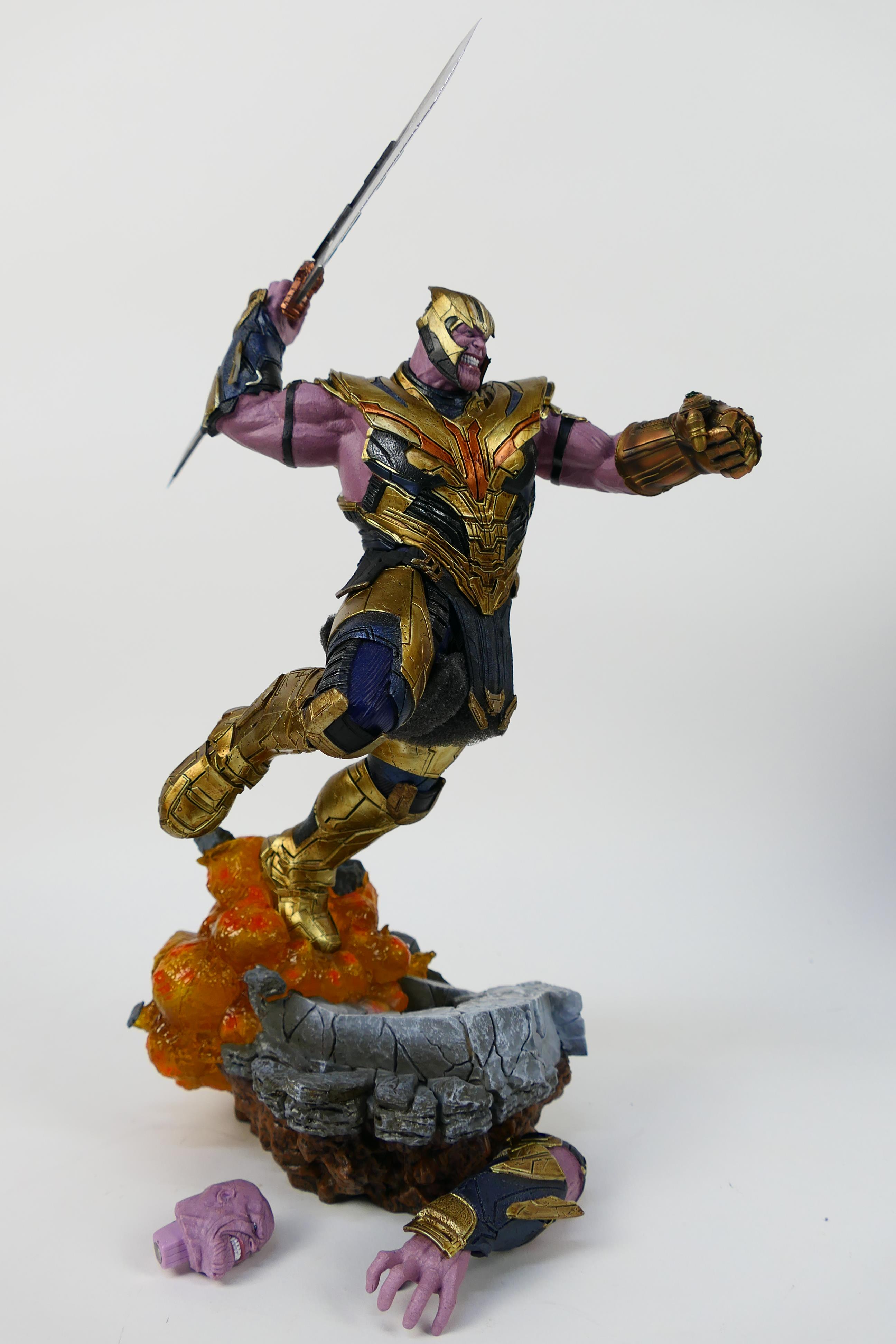 Marvel - Iron Studios - A limited edition BDS Deluxe Avengers Endgame Thanos statue in 1/10 scale. - Image 2 of 8