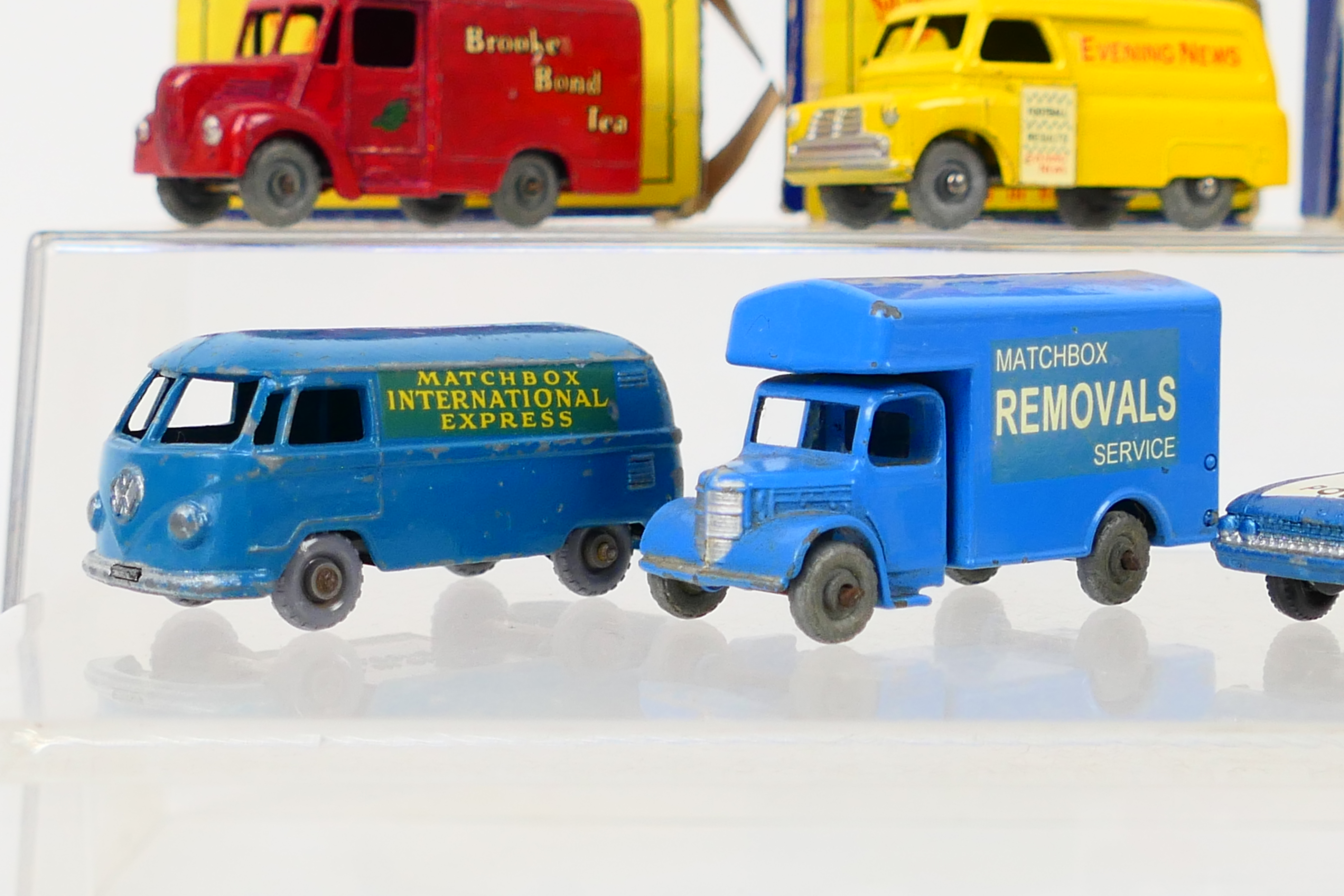 Matchbox - A collection including Commer pickup in red and grey # 50, Volkswagen van # 34, - Image 4 of 7