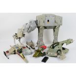 Kenner - Star Wars - A group including AT-AT Walker, Slave One Ship, X -Wing Fighter,