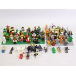 Lego - A collection of various figures and Lego figures to include Ninjago, Chimera, Star Wars,