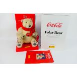 Steiff - A boxed limited edition #670336 white Steiff polar bear - The 'Coca-Cola' bear has metal