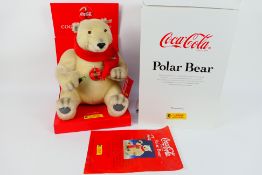 Steiff - A boxed limited edition #670336 white Steiff polar bear - The 'Coca-Cola' bear has metal