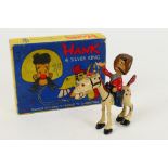 Sacul - A boxed Hank & Silver King figure set from the 1950s TV series Whirligig.