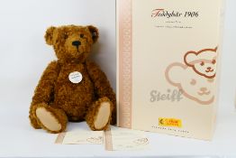 Steiff - A large boxed limited edition #404405 brown mohair Steiff bear - The replica '1906 Teddy