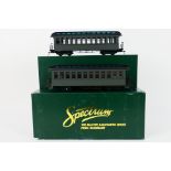Bachmann Spectrum - 2 x boxed unlettered Colorado & Southern coaches with lighted interiors,
