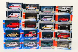 Cararama - 1/43 scale. A selection of Twenty diecast models in plastic display cases.