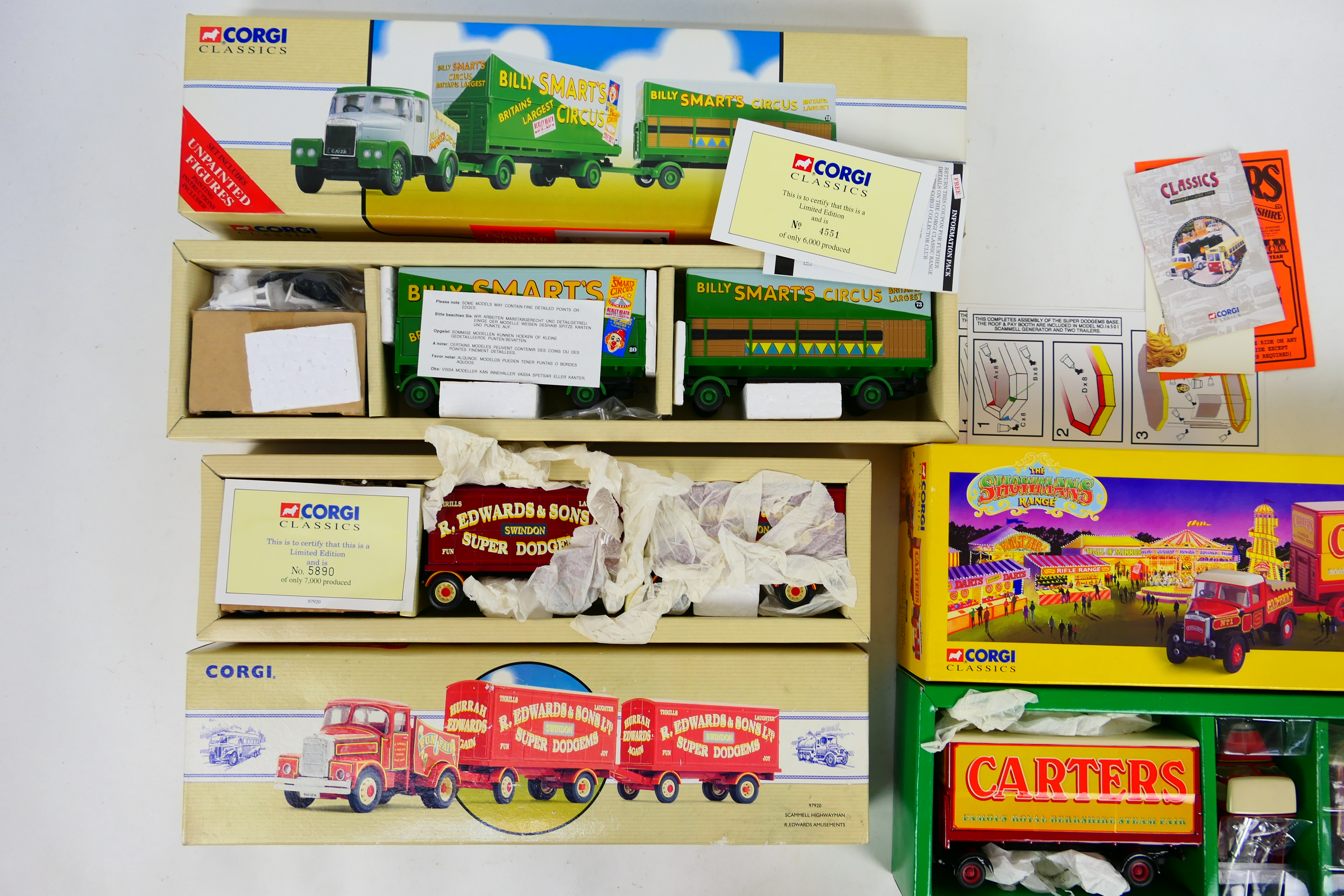 Corgi - 3 x boxed limited edition Scammell Highwayman Circus truck sets, - Image 2 of 3