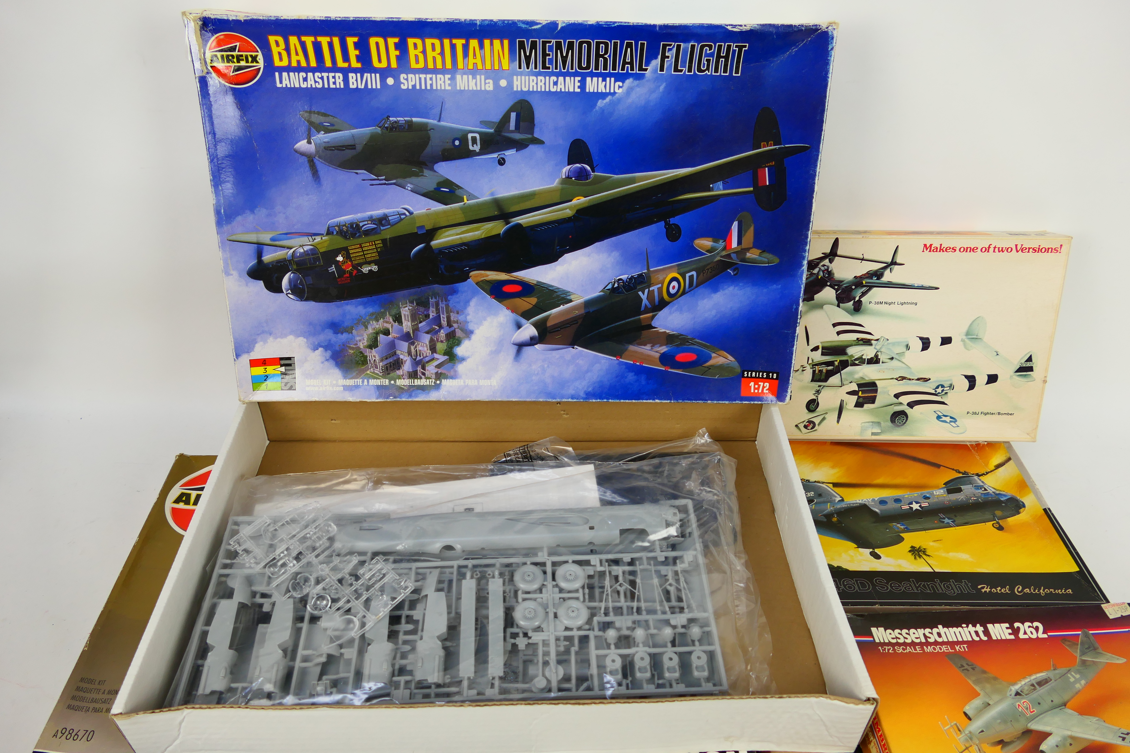 Airfix - Tamiya - Revell - Fujimi - Humbrol - Five boxed plastic model military aircraft kits - Image 2 of 4