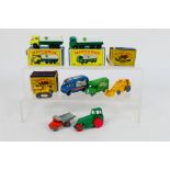 Matchbox - A collection of vehicles including a boxed Bedford TK tanker # 25,