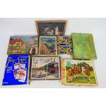 Victory - Chad Valley - Other - Eight boxed vintage wooden jigsaw puzzles.