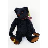 Merrythought - A limited edition Merrythought 'Ebony' bear - Bear is limited edition number 66 of