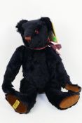 Merrythought - A limited edition Merrythought 'Ebony' bear - Bear is limited edition number 66 of