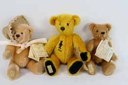 Dean's Rag Book - 3 x mohair Dean's Rag Book bears - Lot includes a limited edition number 154 of